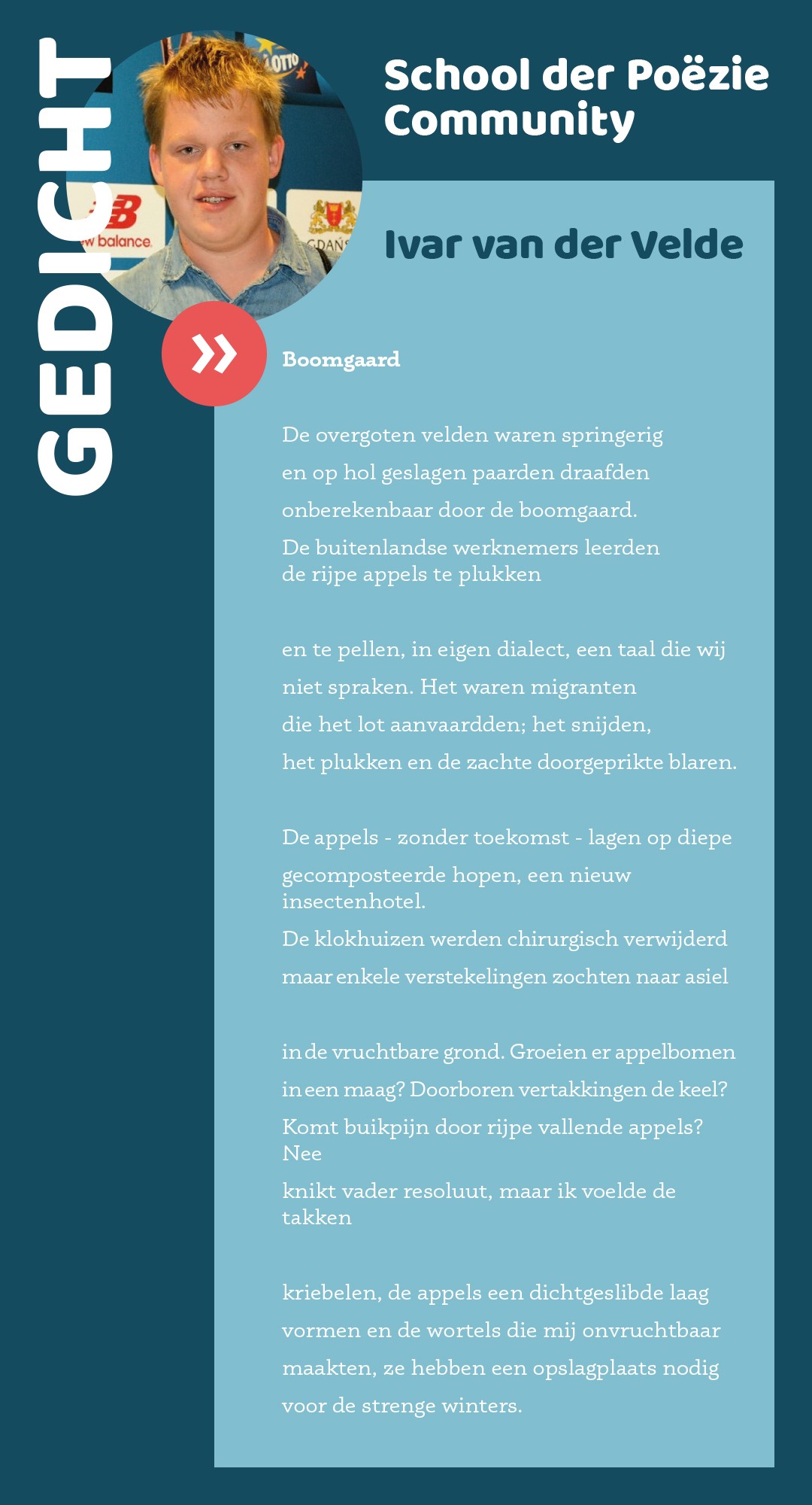 Gedicht Ivar van der Velde