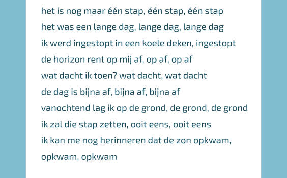 winnend gedicht De Lange Dag